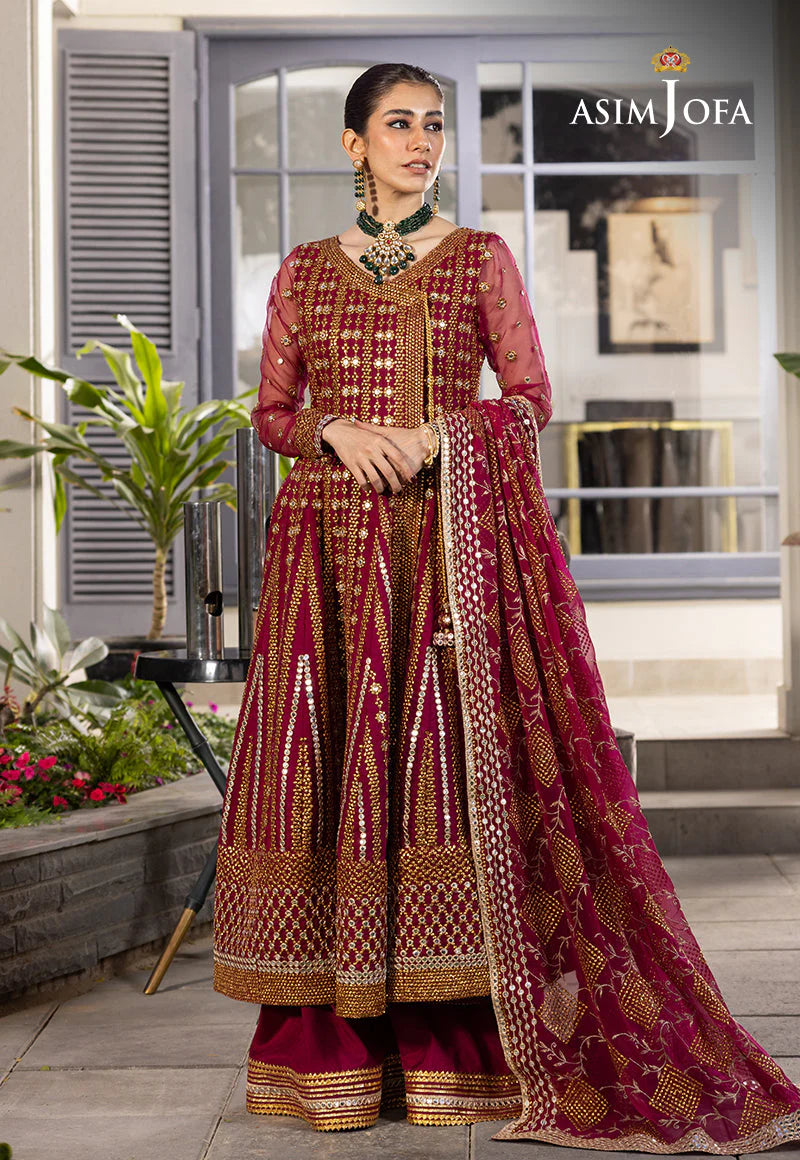 Asim Jofa - Maroon Dress