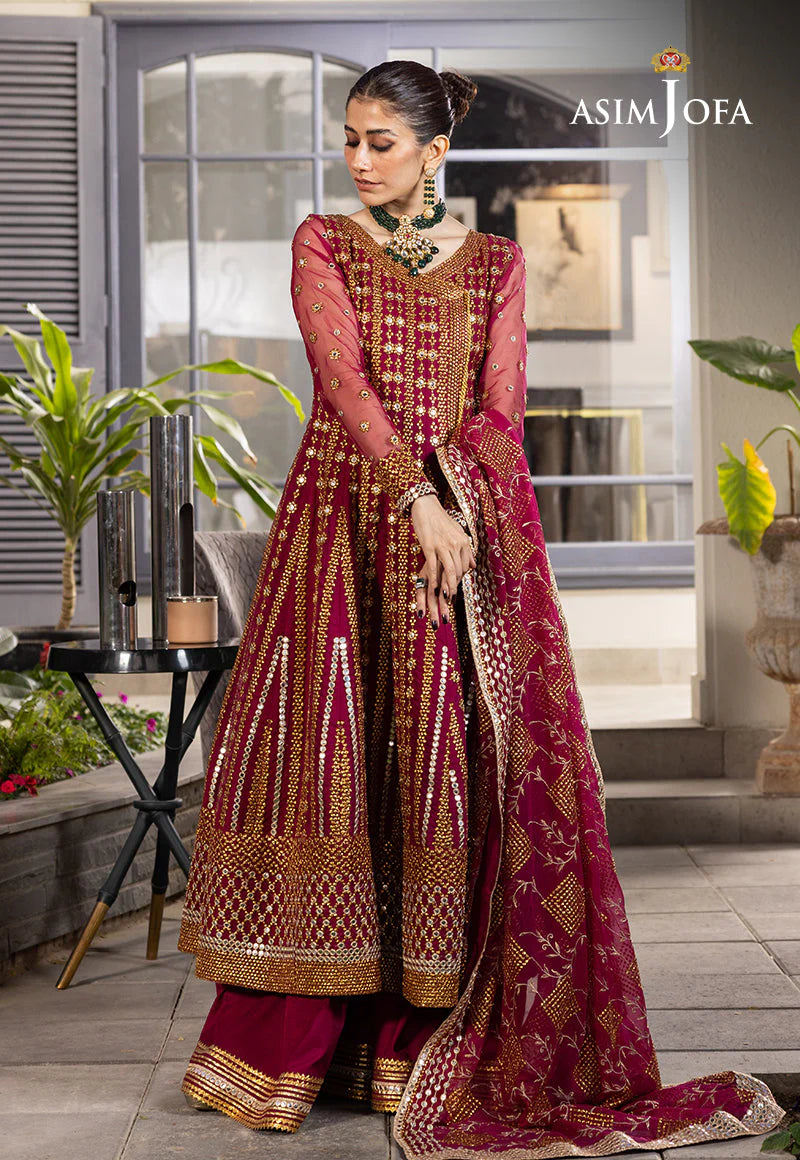 Asim Jofa - Maroon Dress