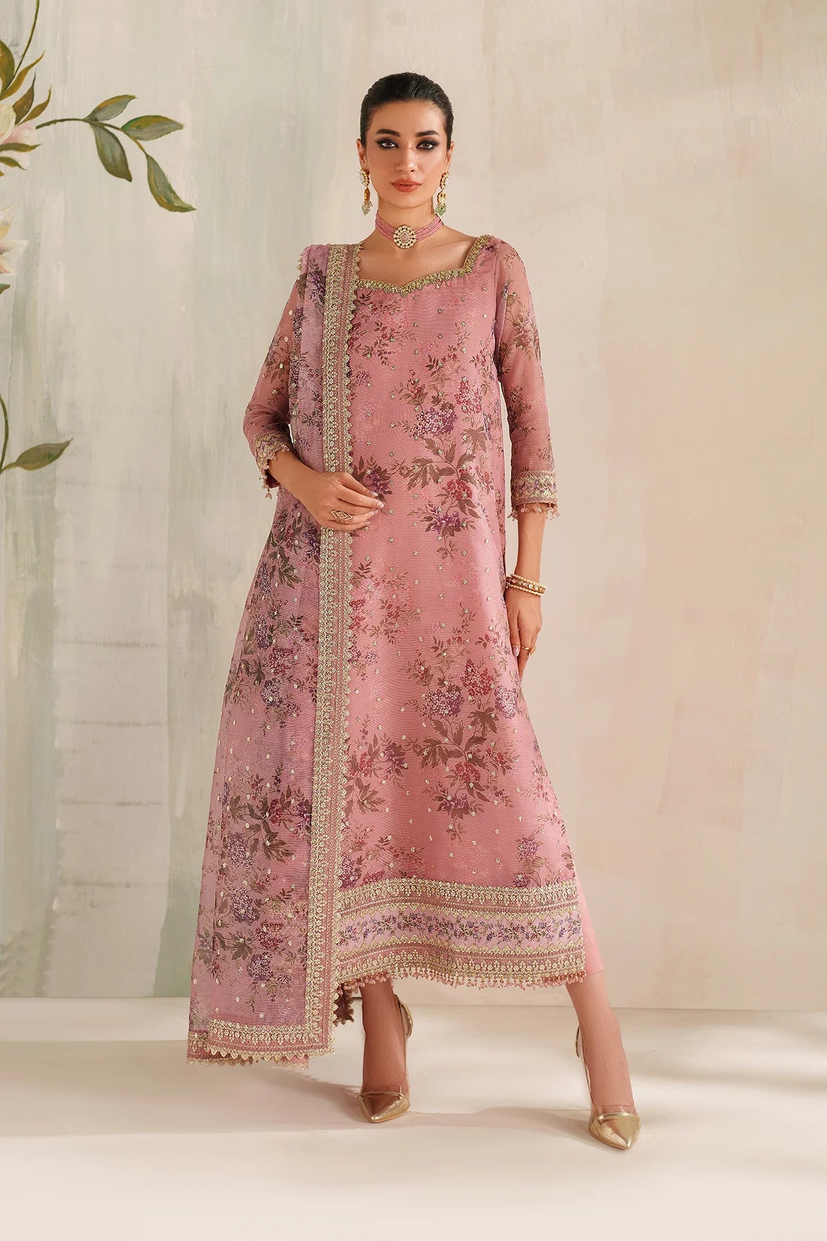 Baroque - Embroidered Chiffon