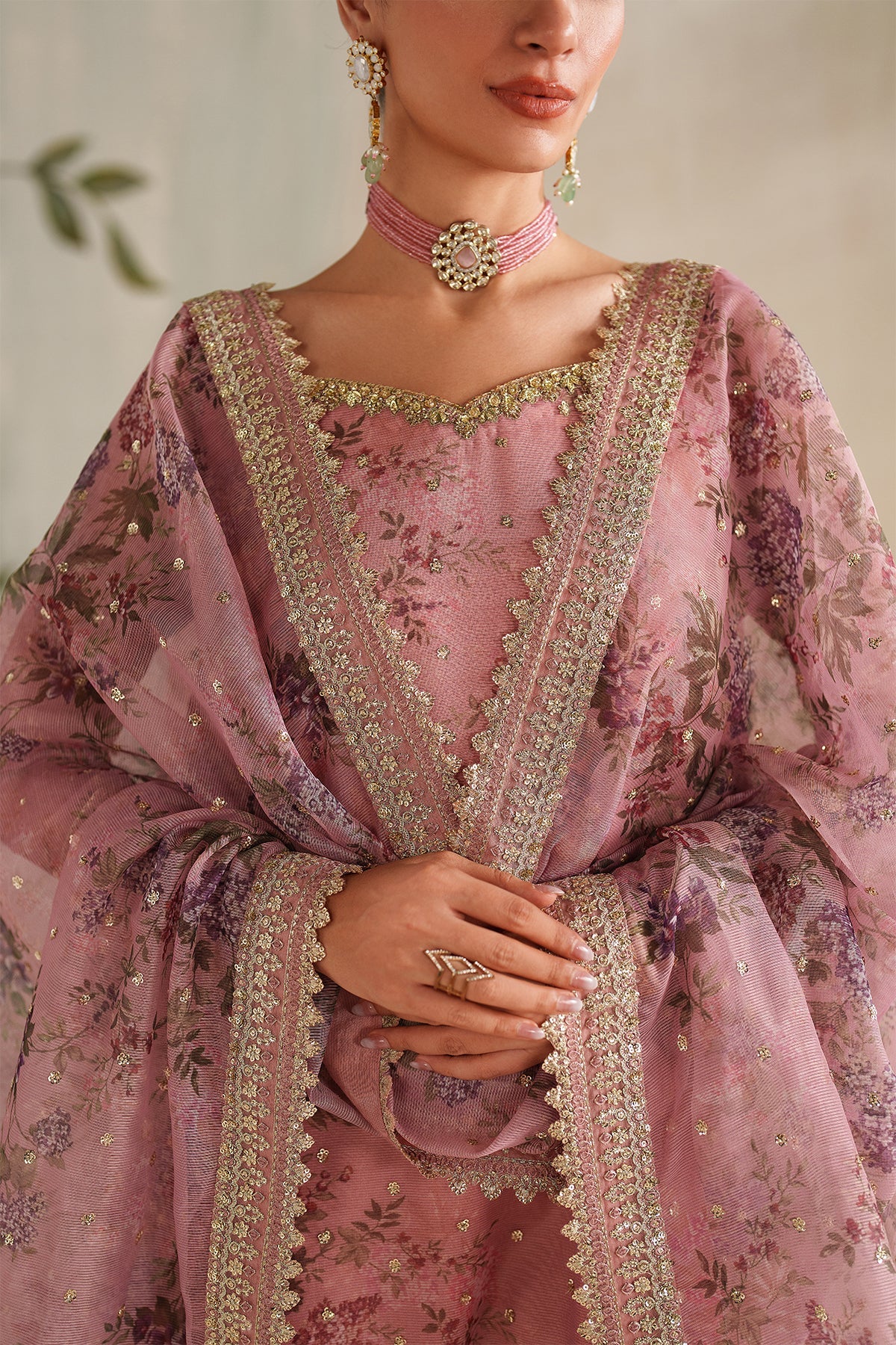 Baroque - Embroidered Chiffon