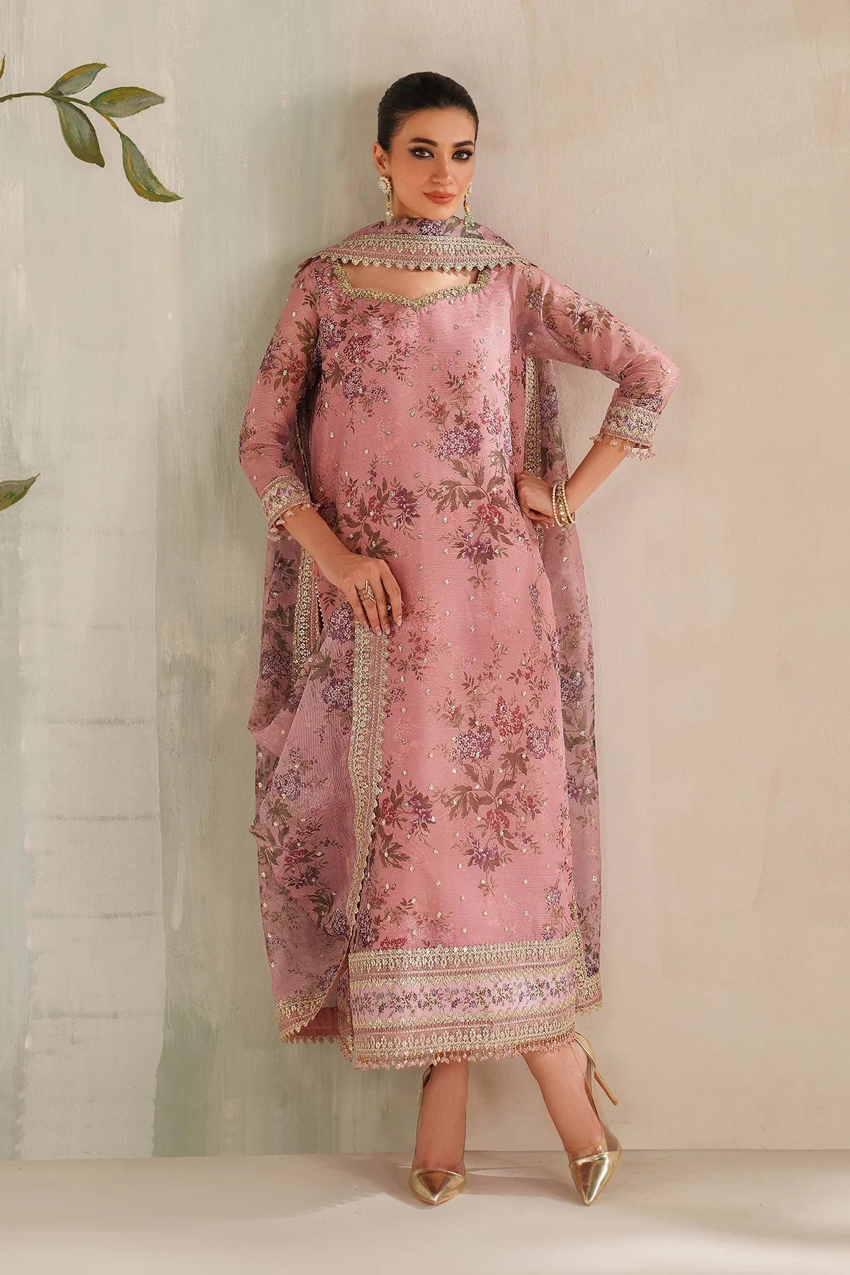 Baroque - Embroidered Chiffon