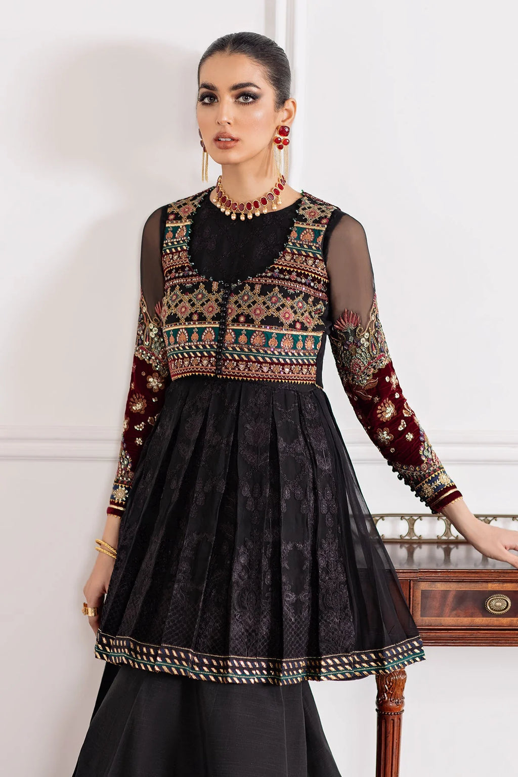 Baroque - Embroidered Chiffon