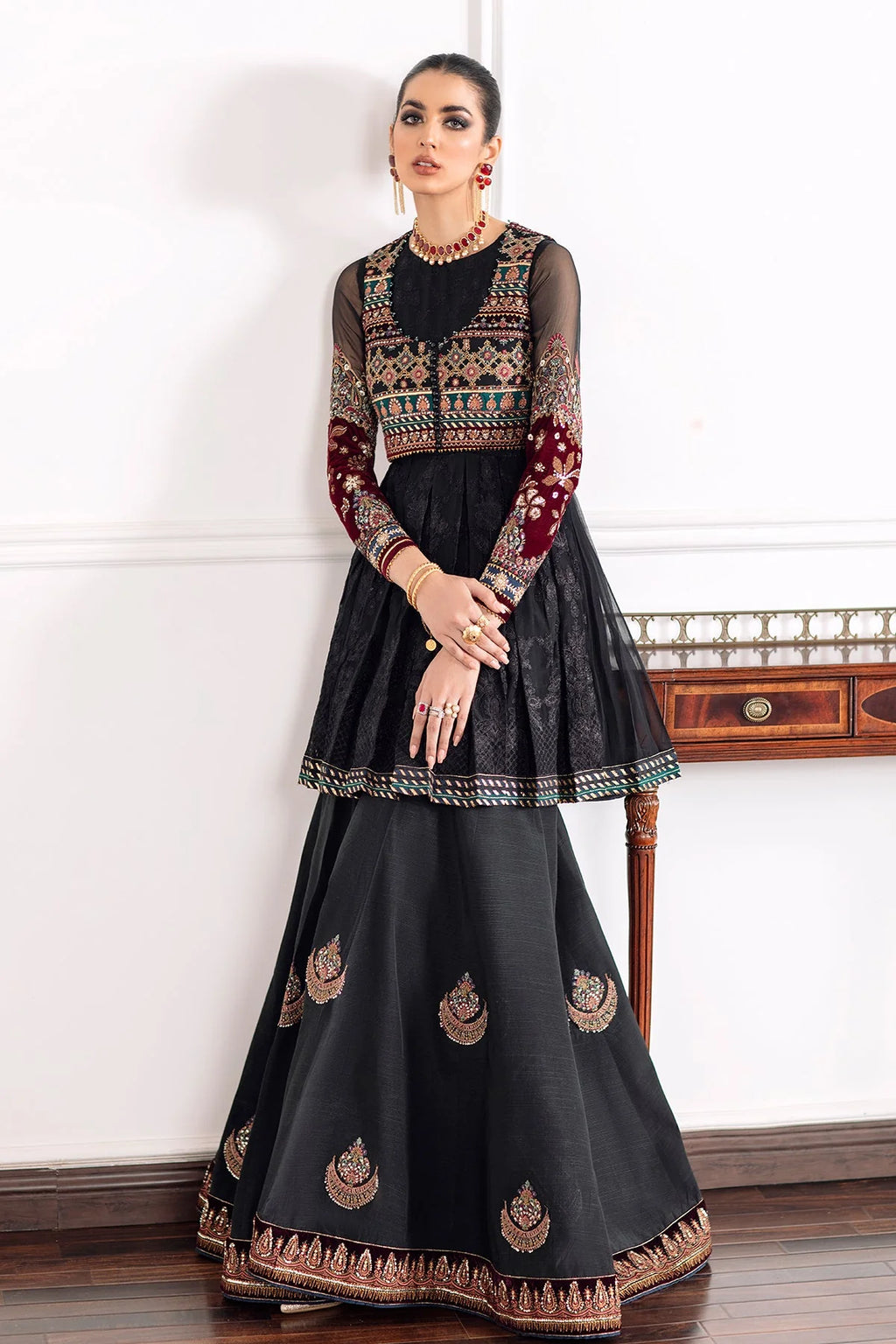 Baroque - Embroidered Chiffon