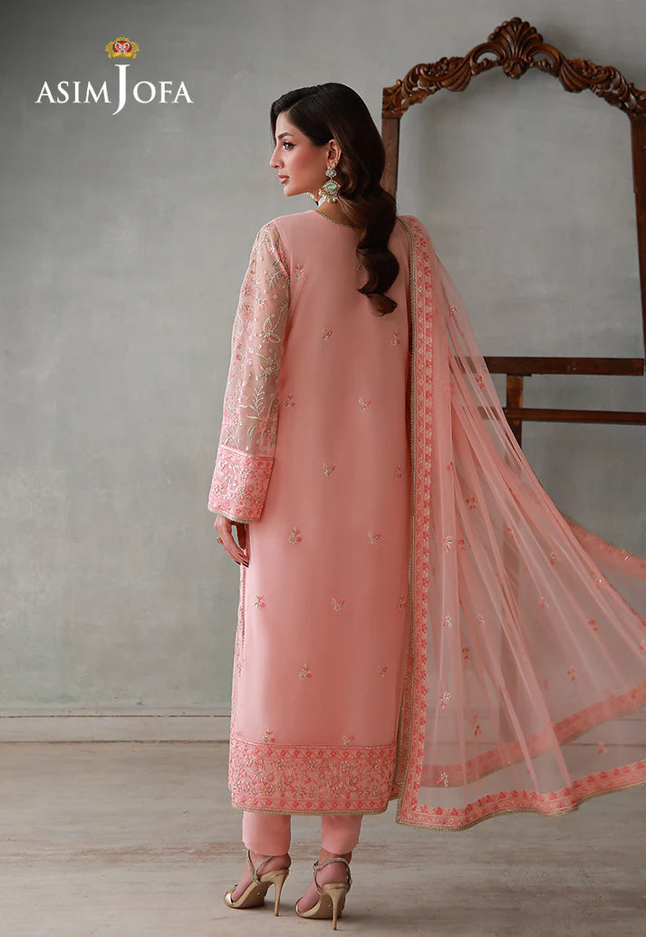 Asim Jofa - Embroidered Poly Net