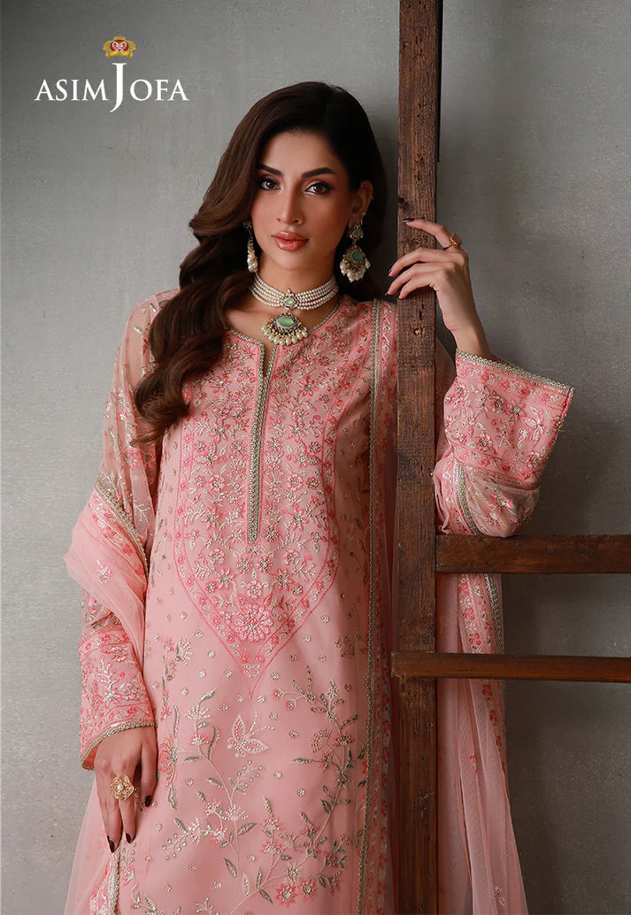 Asim Jofa - Embroidered Poly Net