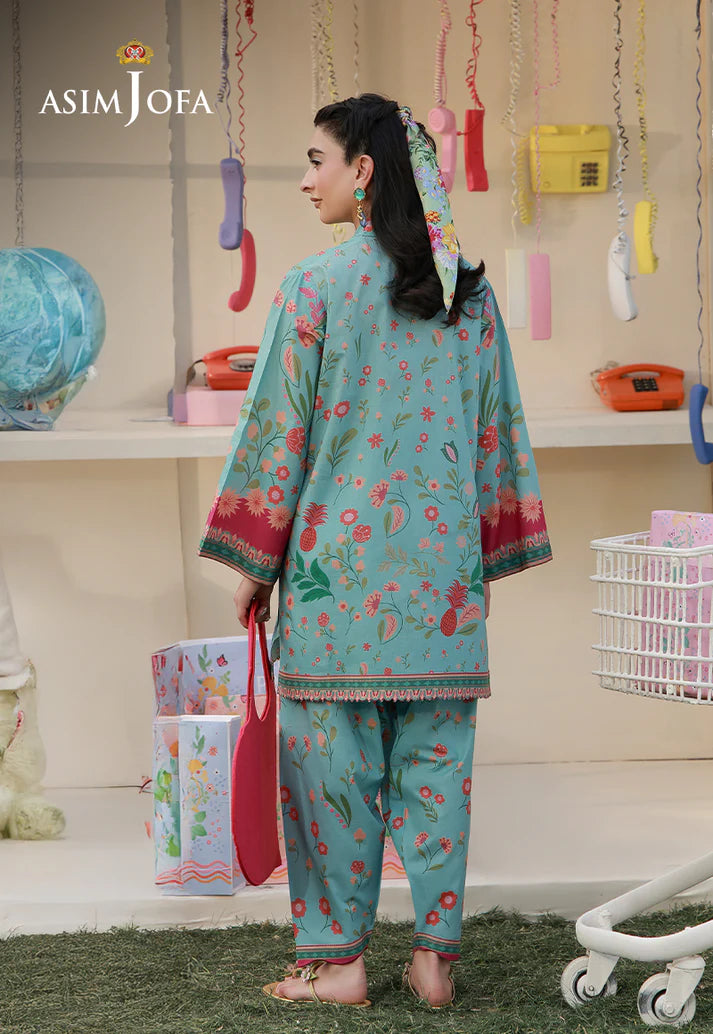 Asim Jofa - Blue Printed Lawn