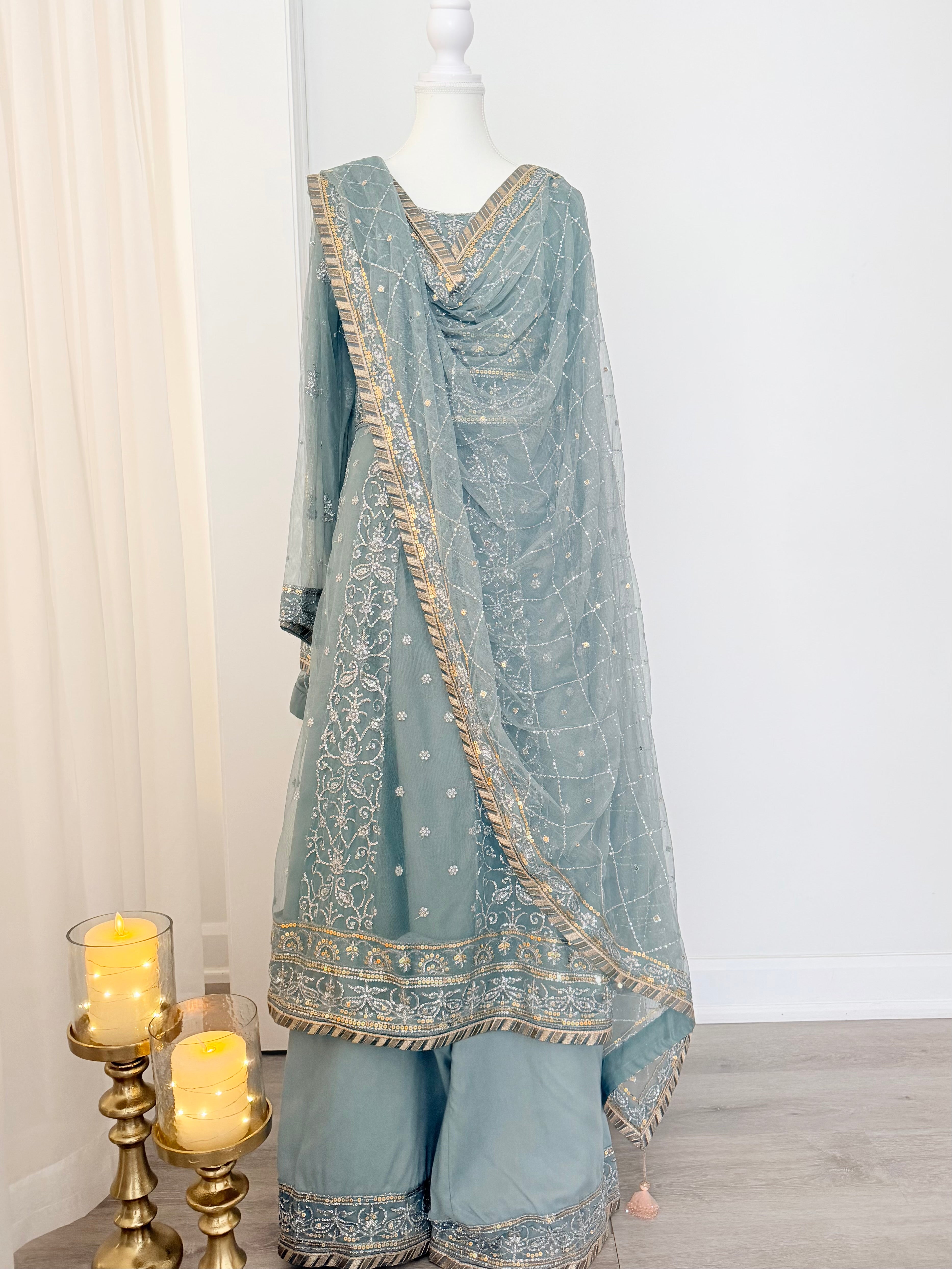 Asim Jofa - Embrodered Net Suit