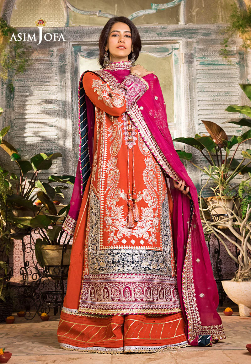 Asim Jofa - Luxury Orange Dress